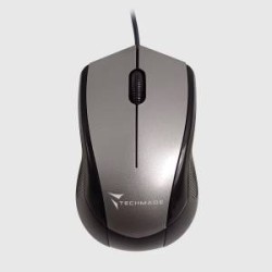 MOUSE CON FILO USB TECHMADE GRIGIO
