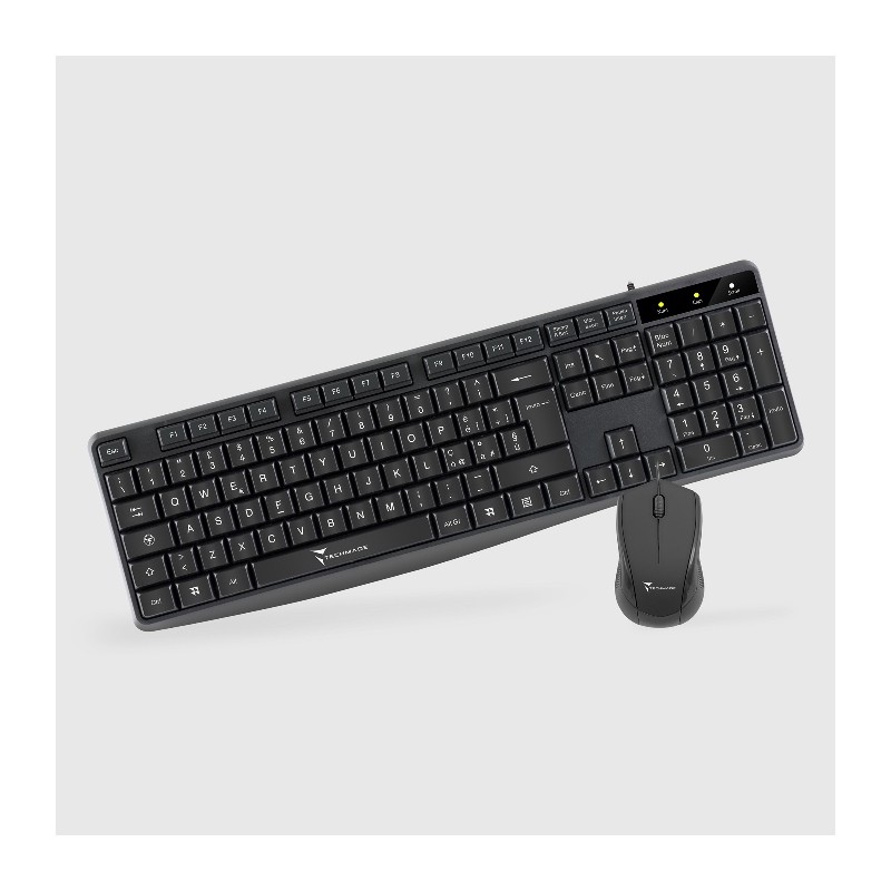 KIT TASTIERA + MOUSE CON FILO USB TECHMADE