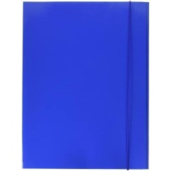 CARTELLE 3LEMBI C/ELAST BLU