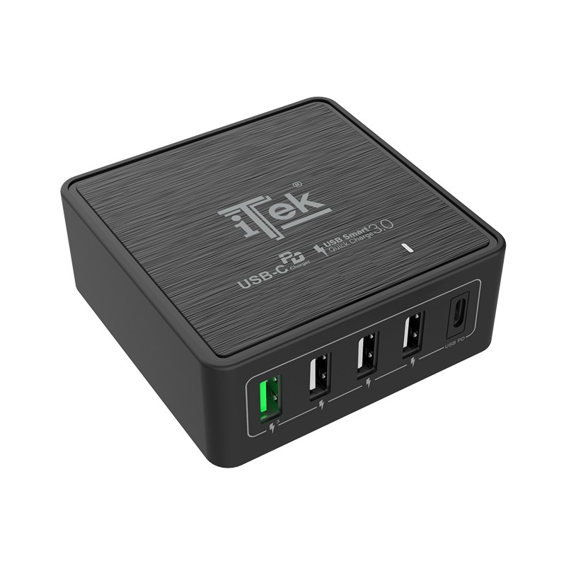 CARICABATTERIA DA TAVOLO 60W 13,2A 5 PORTE ITEK