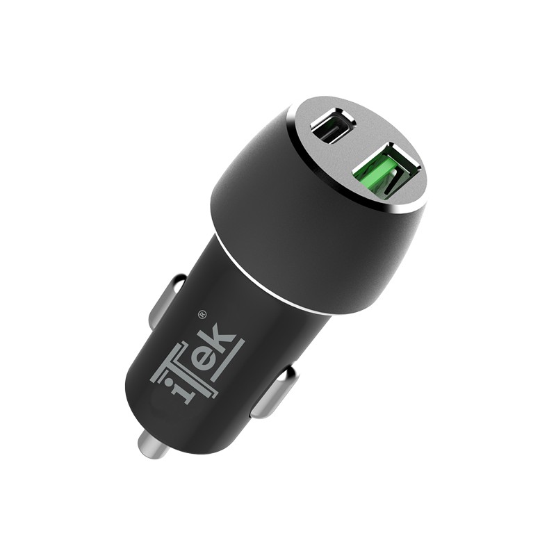 CARICABBATTERIA PER AUTO ITEK 42W 6A  QC3,0 SMART IC
