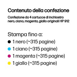 CARTUCCIA HP 912 PACK 4PZ