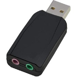 ADATTATORE USB TO AUDIO USCITE CUFFIE + MICROFONO