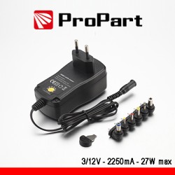 ALIMENTATORE MULTITENSIONE 3-12V 2250MA 27W