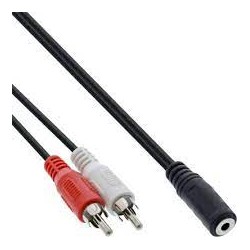 CAVO AUDIO 2XRCA TO 3.5MM STEREO 5MT