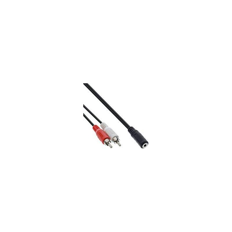 CAVO AUDIO 2XRCA TO 3.5MM STEREO 5MT