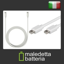 CAVO MINI DP M/M 1.8MT BIANCO
