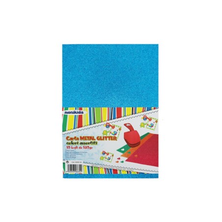 FOGLI CARTA METAL GLITTER FG 10