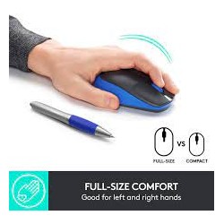 MOUSE WIRELESS LOGITECH M190 BLU