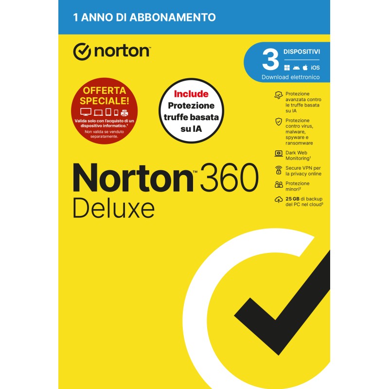ANTIVIRUS NORTON 360 DELUXE 3 DISPOSITIVi