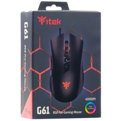 MOUSE ITEK GAMING G61 4000DPI RGB - SENSORE A3050