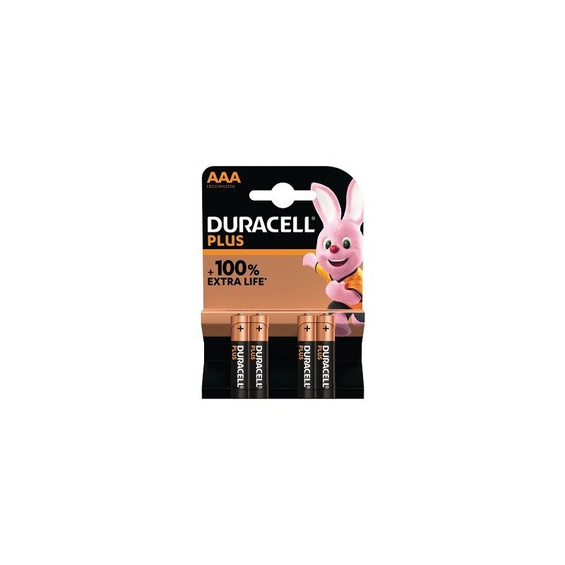 BATTERIE AAA DURACELL PLUS ESTRA BOOST