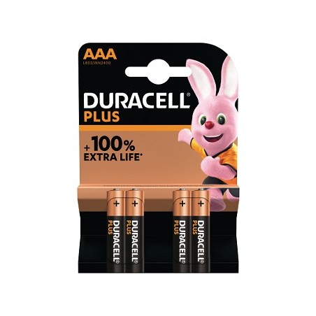 BATTERIE AAA DURACELL PLUS ESTRA BOOST
