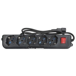 MULTIPRESA BIPASSO VULTECH 5 POSTI + INTERRUTTORE IEC14