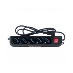 MULTIPRESA BIPASSO VULTECH 5 POSTI + INTERRUTTORE IEC14